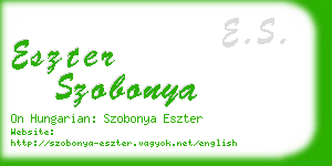 eszter szobonya business card